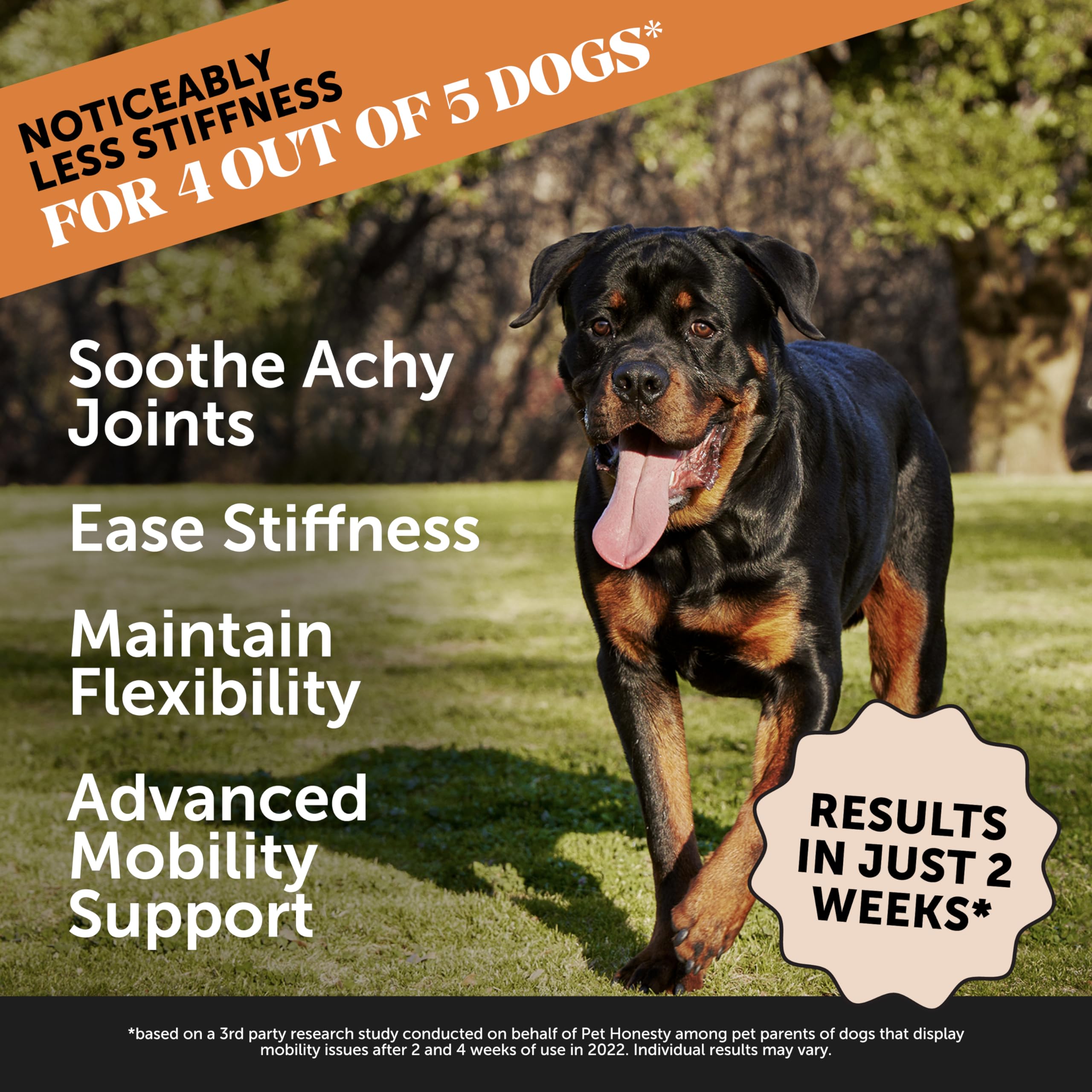 Pet Honesty Hip & Joint Health Max Strength – Dog Joint Support Chews with Glucosamine Chondroitin & Omega-3s – Joint Supplement for Dogs to Support Mobility, Flexibility & Comfort – Bacon (90 ct) Pet HonestyAu supplements