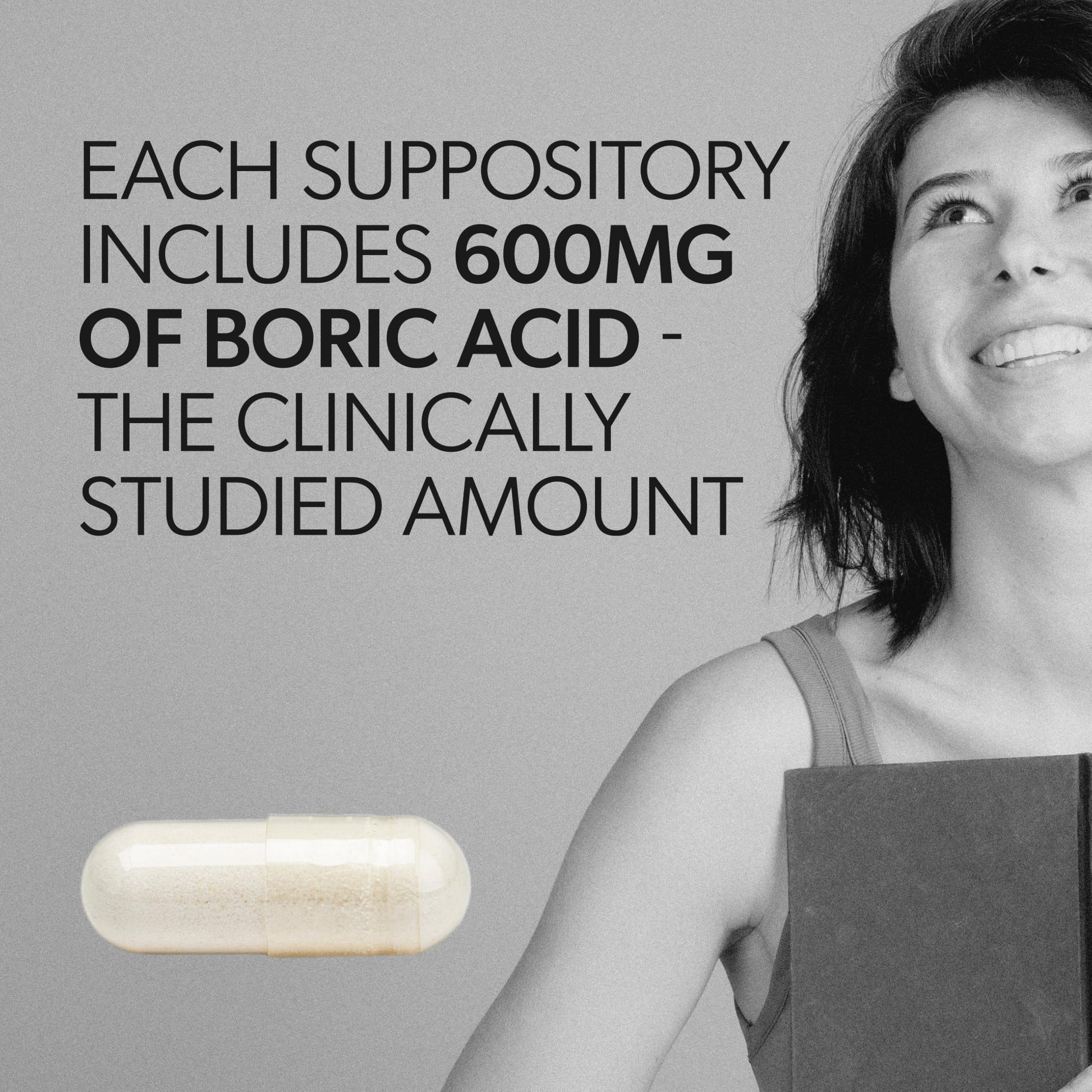 AZO® Boric Acid Vaginal Suppositories for Women, Helps Support Odor Control with Clinically Studied Boric Acid, Non-GMO, 30 Count AZOUS supplements