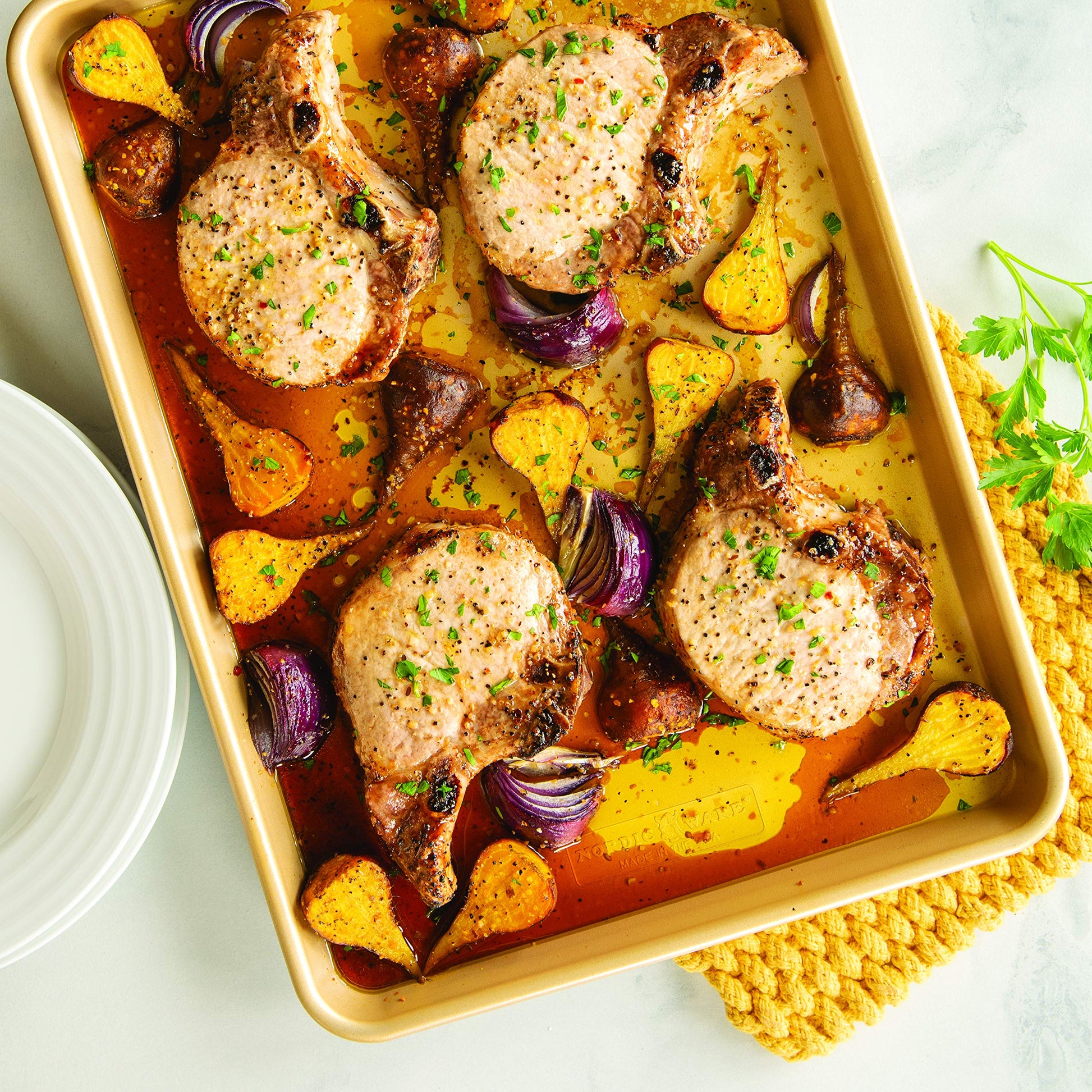 Nordic Ware Naturals Aluminum NonStick Baker's Half Sheet 13" x 18" Nordic WareAu supplements