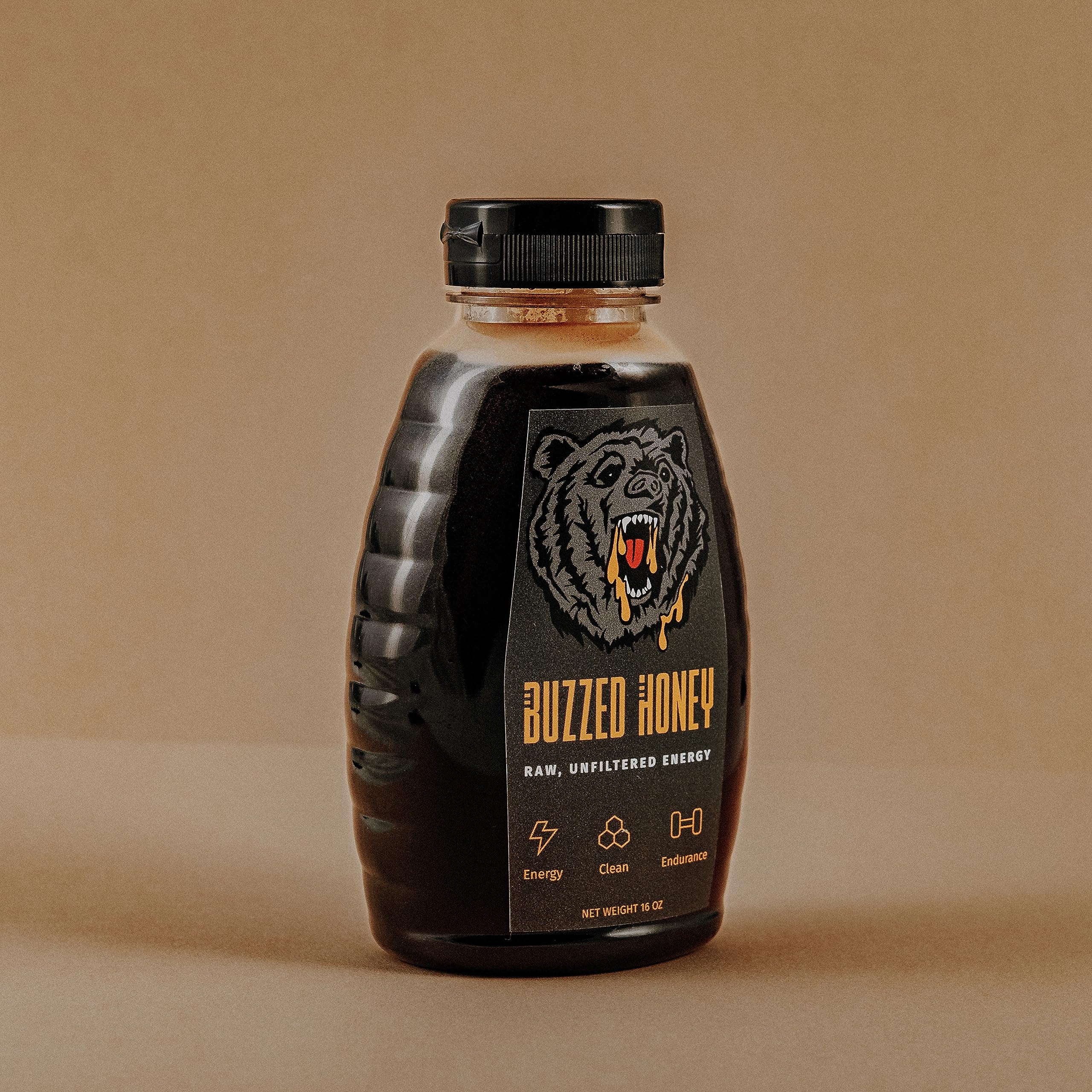 Buzzed Honey - 16oz, Natural Preworkout Supplement, Raw Honey, Caffeine, Clean Energy Buzzed HoneyAu supplements