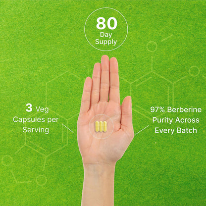 Berberine Supplement 500mg Per Capsule (1500mg Per Serving) | 240 Veggie Capsules DEAL SUPPLEMENTUS supplements
