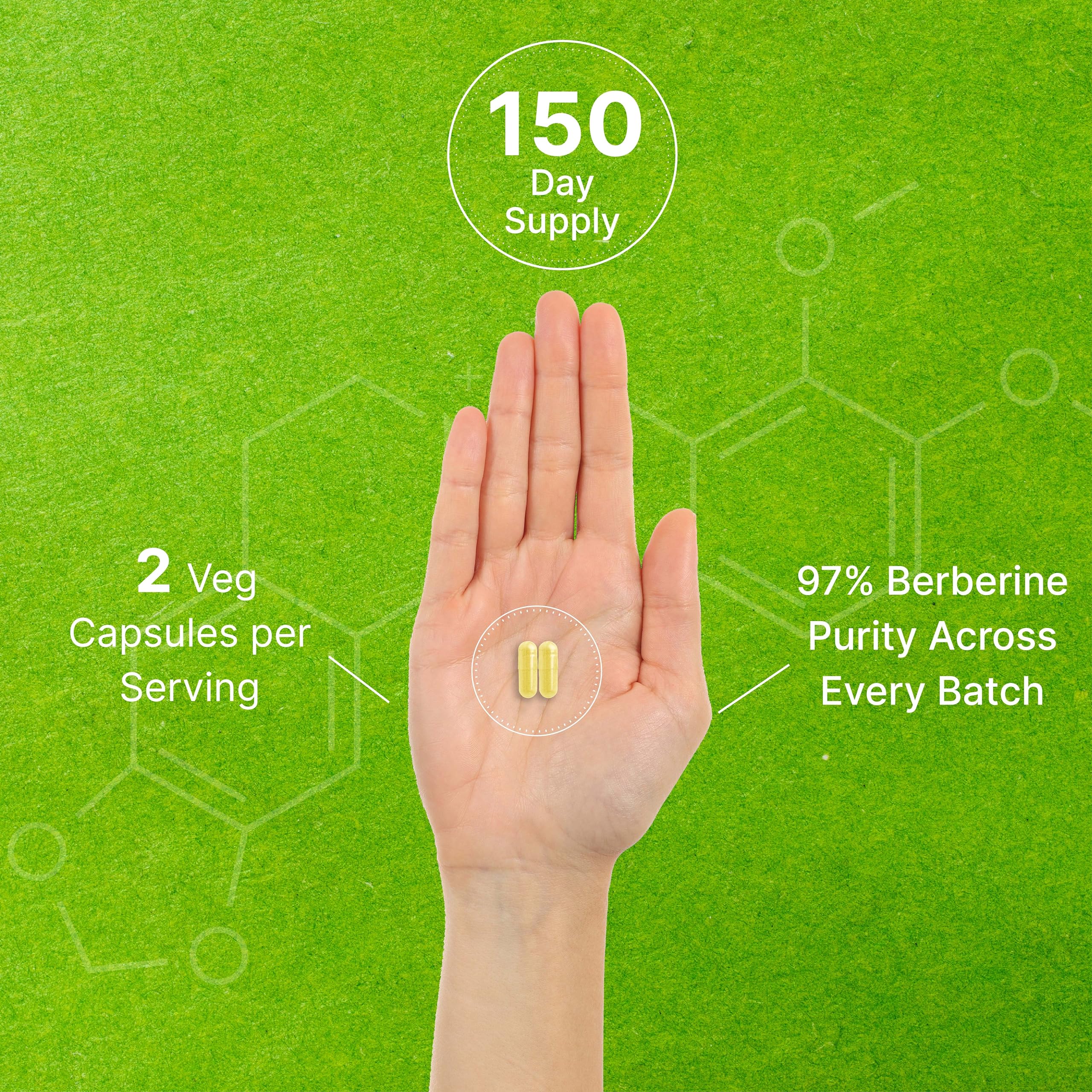 Berberine Supplement, 1,000mg Per Serving, 300 Veggie Capsules – 97% Pure Berberine DEAL SUPPLEMENTAu supplements