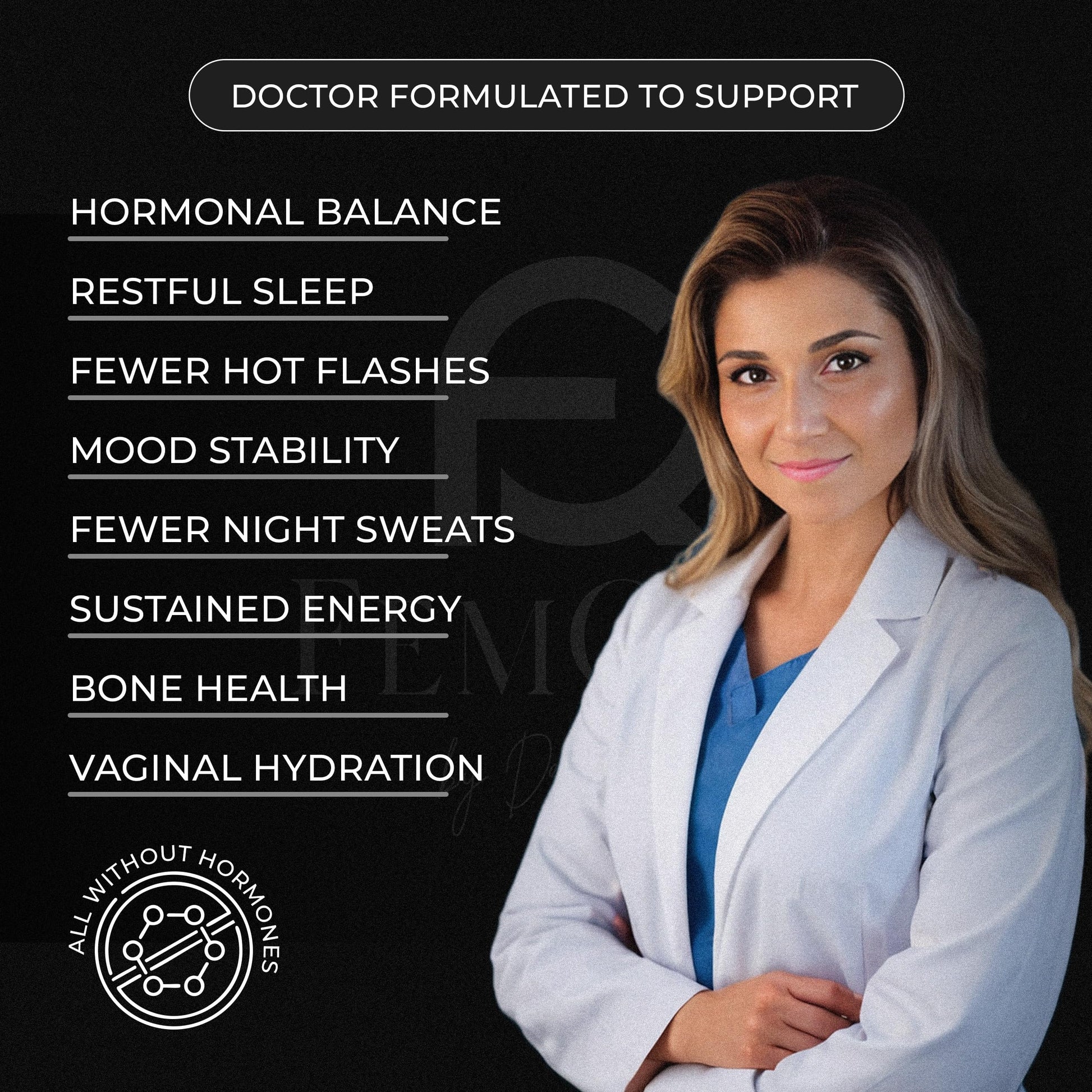 FemQuo by Dr. Honey Menopause & Perimenopause Support for Women Non Hormonal OBGYN Formulated with Rhapontic Rhubarb Red Clover Hops &Sage to Help Hot Flashes Night Sweats Sleep and Mood 60 Capsules FemQuo by Dr. HoneyAu supplements