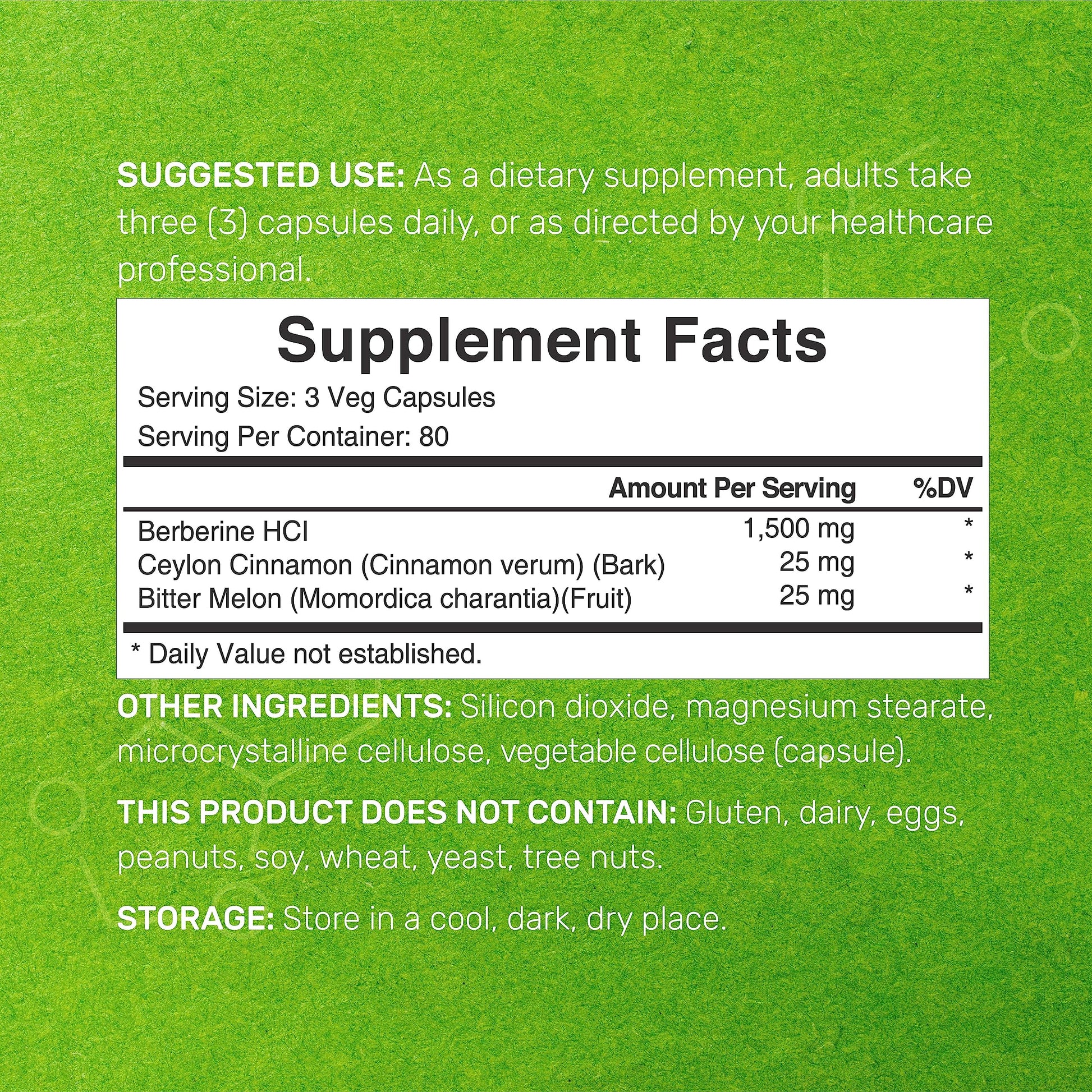Berberine Supplement 500mg Per Capsule (1500mg Per Serving) | 240 Veggie Capsules DEAL SUPPLEMENTAu supplements