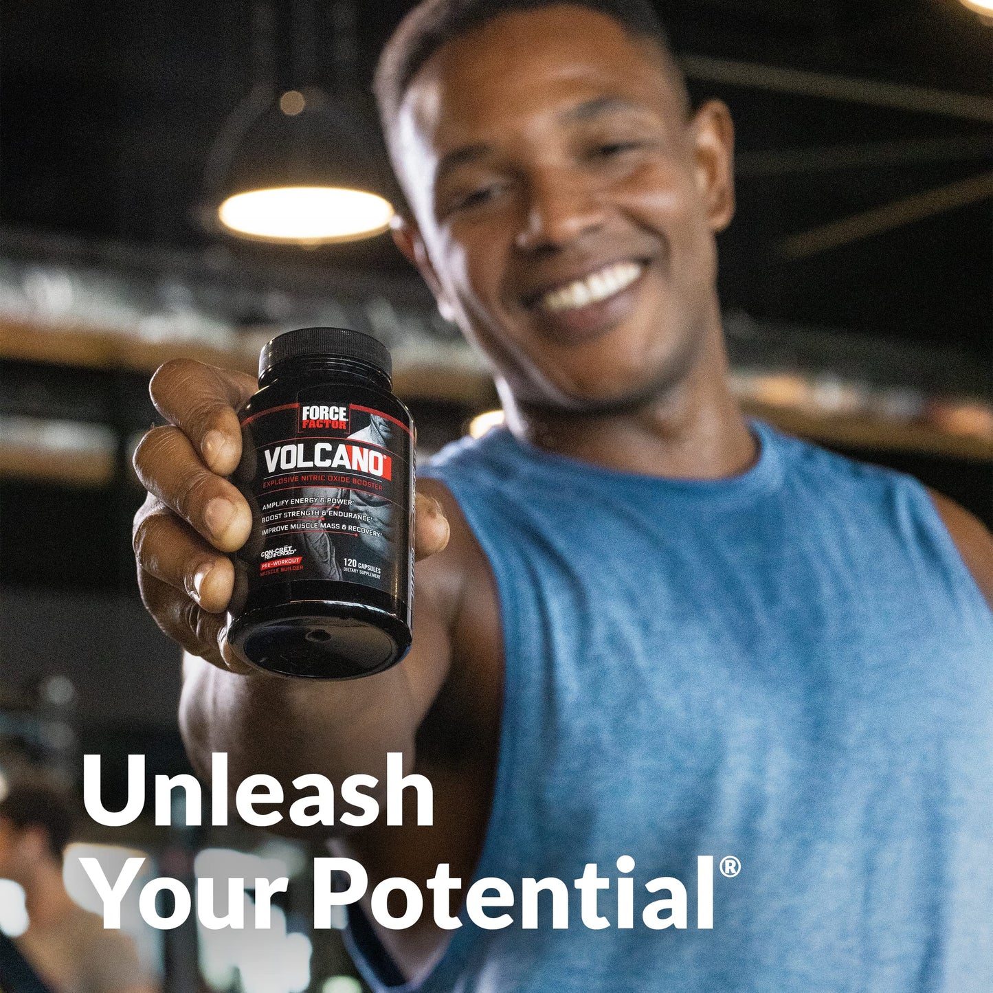 Force Factor Volcano Pre Workout Nitric Oxide Booster Supplement for Men with Creatine Force FactorUS supplements