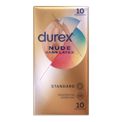 Durex Nude 10 latex-free condoms DurexAu supplements