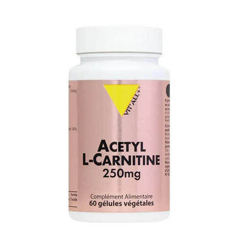 Acetyl L-Carnitine 250mg 60 capsules VIT'ALL+ VIT'ALL+Au supplements