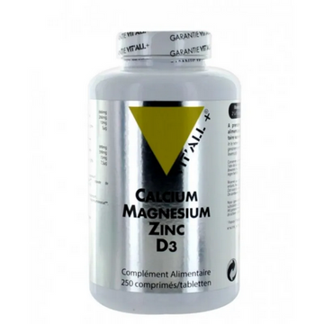 Calcium Magnesium Zinc D3 250 comprimés VIT'ALL+ VIT'ALL+Au supplements