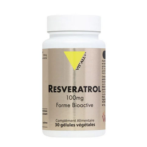 Resveratrol 100 mg 60 gélules VIT'ALL+ VIT'ALL+Au supplements