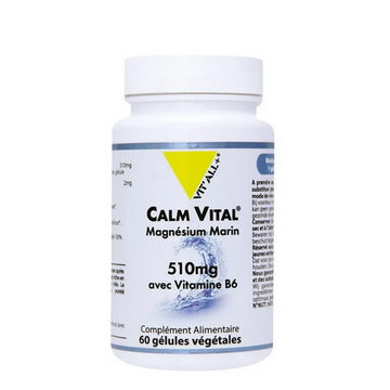 Calm Vital Magnésium marin 510 mg 60 gélules VIT'ALL+ VIT'ALL+Au supplements