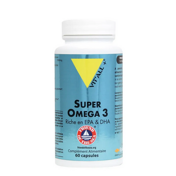 Super Oméga 3 1000mg 60 capsules VIT'ALL+ VIT'ALL+Au supplements