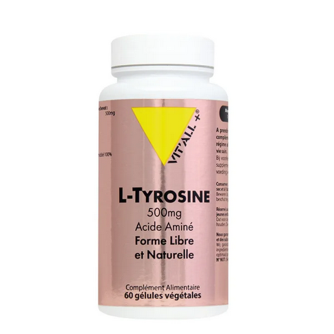 L-Tyrosine 500 mg 60 gélules VIT'ALL+ VIT'ALL+Au supplements