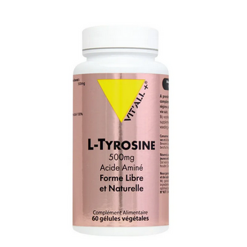 L-Tyrosine 500 mg 60 gélules VIT'ALL+ VIT'ALL+Au supplements