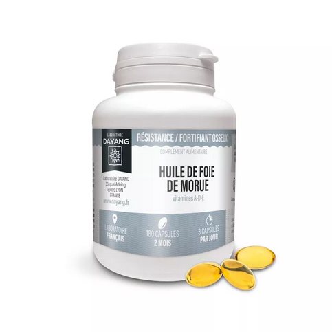 Cod liver oil : bones & immunity - 180 capsules - DAYANG DAYANGAu supplements