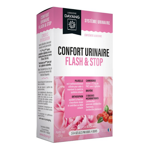 Urinary comfort flash & stop 15 capsules - DAYANG DAYANGAu supplements
