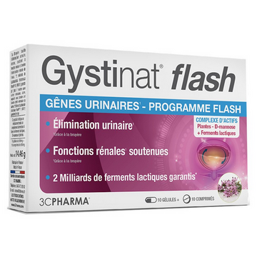 Gystinat Flash urinary disorders - LES 3 CHENES LES 3 CHENESAu supplements