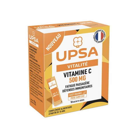 Vitamin C 500mg - 10 packets - UPSA UPSAAu supplements