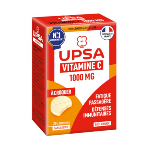 Vitamin C 1000mg - 20 chewable tablets - UPSA UPSAAu supplements