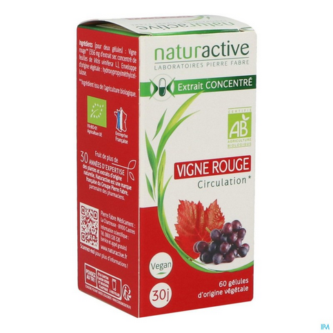 Organic red vine - 60 capsules - NATURACTIVE NATURACTIVEAu supplements