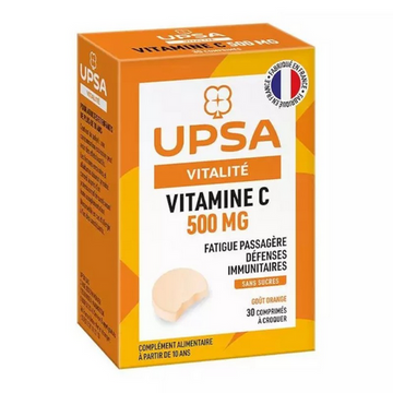 Vitamin C 500mg - 30 chewable tablets - UPSA UPSAAu supplements