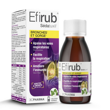 Efirub bronchi and throat syrup - Sedatuxil 3C PAHRMA125 ml 3C PHARMAAu supplements