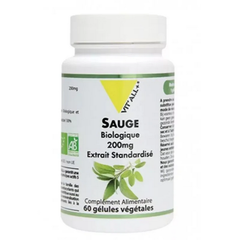Sauge BIO Extrait standardisé 60 gélules VIT'ALL+ VIT'ALL+Au supplements