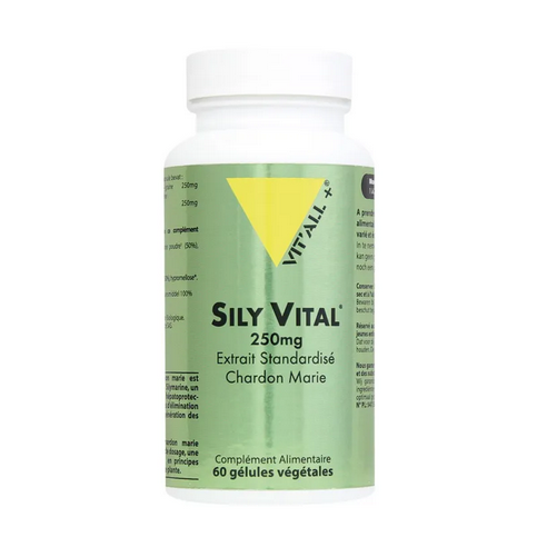 Sily Vital (Chardon marie) Extrait standardisé 250 mg 60 gélules VIT'ALL+ VIT'ALL+Au supplements
