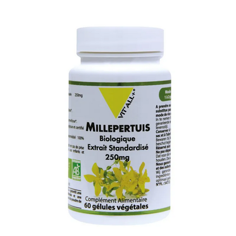 Millepertuis BIO Extrait standardisé 250 mg 60 gélules VIT'ALL+ VIT'ALL+Au supplements