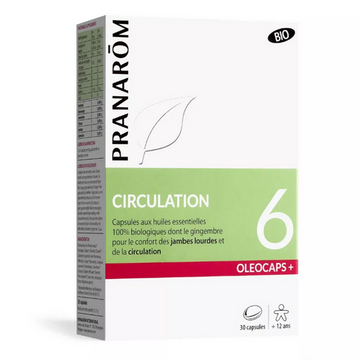 Oleocaps + 6 BIO Circulation 30 capsules PRANAROM PRANARÔMAu supplements