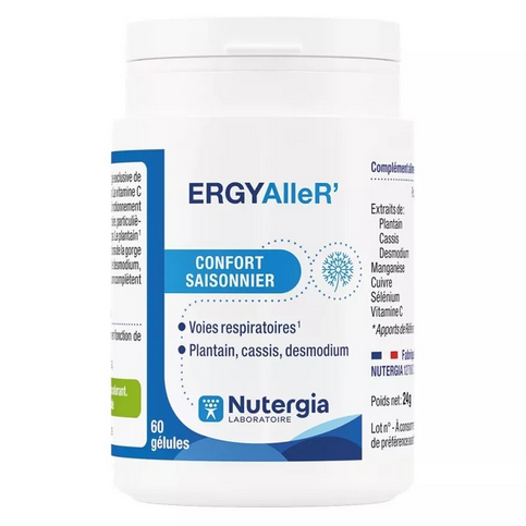 ERGYALLER' seasonal respiratory comfort NUTERGIA NutergiaAu supplements