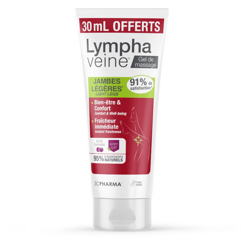 Lymphaveine massage gel for light legs 3C PHARMA +30ml free 3C PHARMAAu supplements