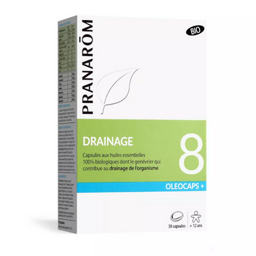 Oleocaps + 8 BIO Drainage 30 capsules PRANAROM PRANARÔMAu supplements