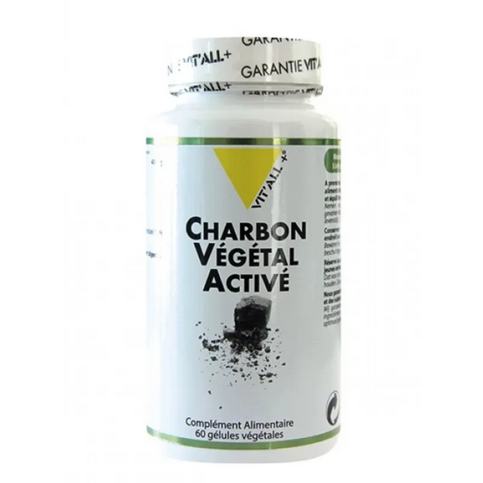 Charbon végétal activé 60 gélules VIT'ALL+ VIT'ALL+Au supplements