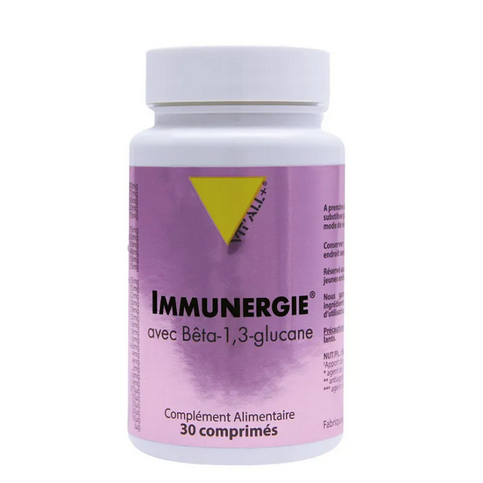Immunergie avec Beta-1,3 glucane 30 comprimés VIT'ALL+ VIT'ALL+Au supplements