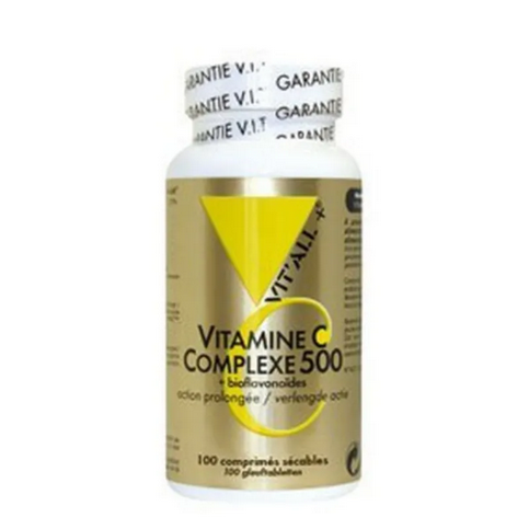 Vitamine C Complexe 500mg 100 comprimés sécables VIT'ALL+ VIT'ALL+Au supplements