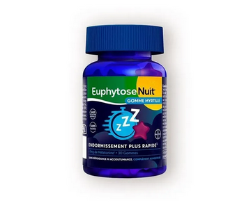 EuphytoseNuit : Sleep Aid Gummies with Melatonin 30 blueberry gummies EuphytoseNuitAu supplements