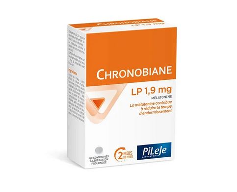 PILEJE - Chronobiane LP 1.9mg : Prolonged-Release Melatonin for Sleep Support 60 Tablets PILEJEAu supplements