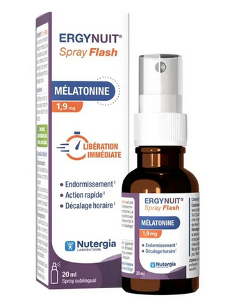 NUTERGIA - ERGYNUIT Spray Flash: Fast-Acting Melatonin Sleep Aid Spray 20ml