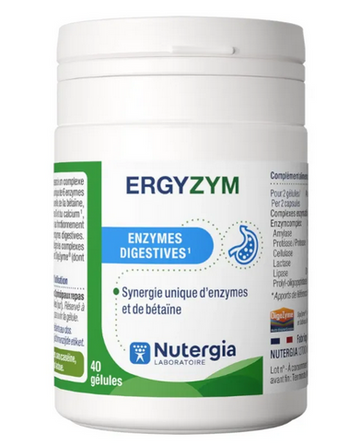 NUTERGIA Ergyzym : digestive enzymes - 40 capsules