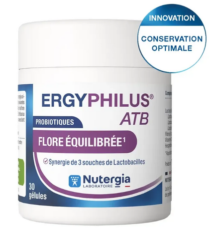 NUTERGIA - Ergyphilus ATB: Probiotic Supplement for Antibiotic Support 30 Capsules NutergiaAu supplements