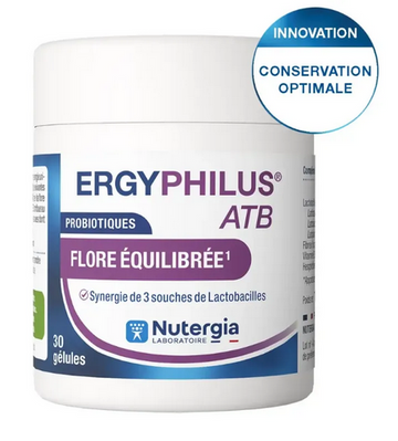 NUTERGIA - Ergyphilus ATB: Probiotic Supplement for Antibiotic Support 30 Capsules NutergiaAu supplements