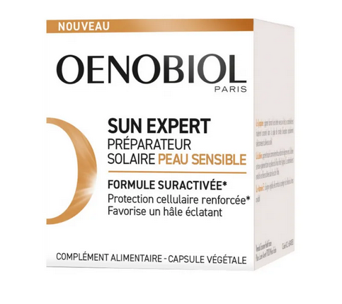OENOBIOL - Sun Expert Solar Preparer Sensitive Skin : Sun Protection Supplement 30 Capsules TrustMedUSAAu supplements