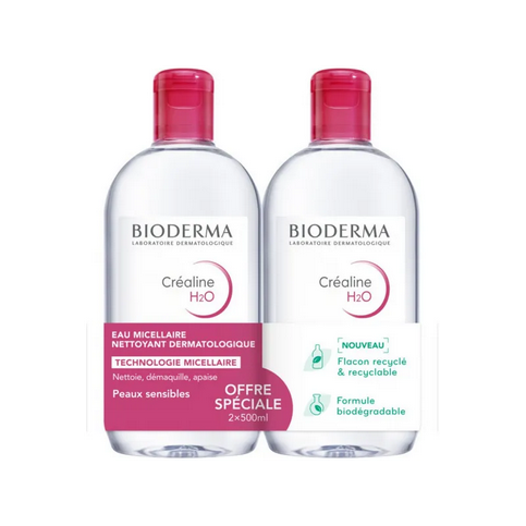 BIODERMA Créaline H2O L'Eau Micellaire Originale Lot de 2 x 500 ml BIODERMAAu supplements