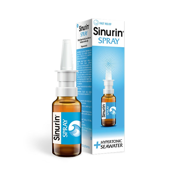 SINURIN Nasal Spray 30ml Suffocating Running Nose Relief Hypertonic Lotos PharmaAu supplements