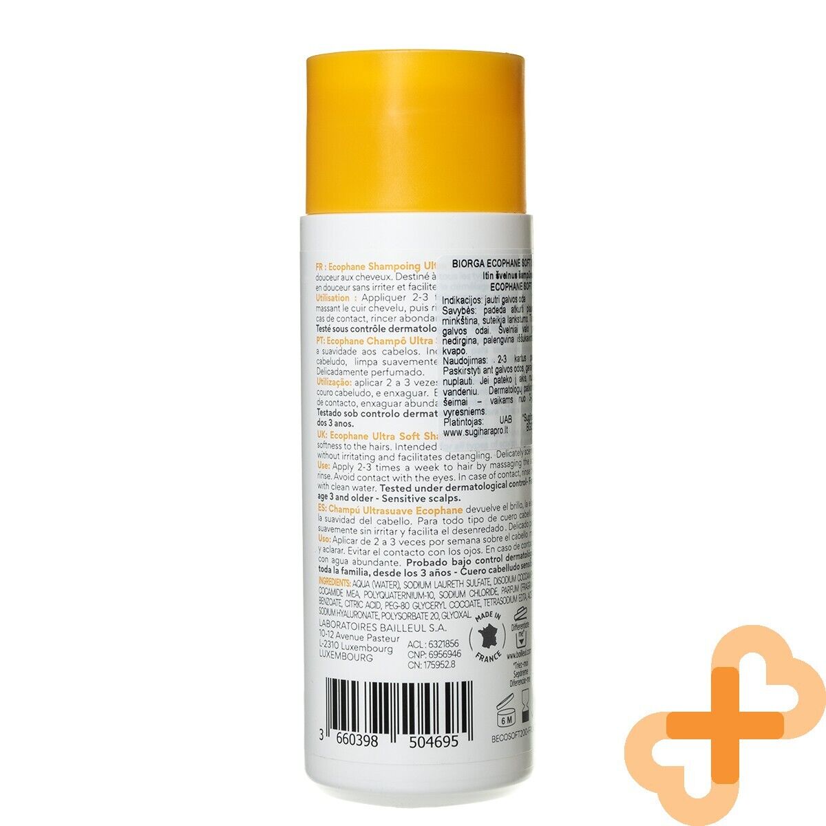 BIORGA ECOPHANE Ultra Soft Shampoo Sensitive Scalp 200ml sensitive UltraUS supplements