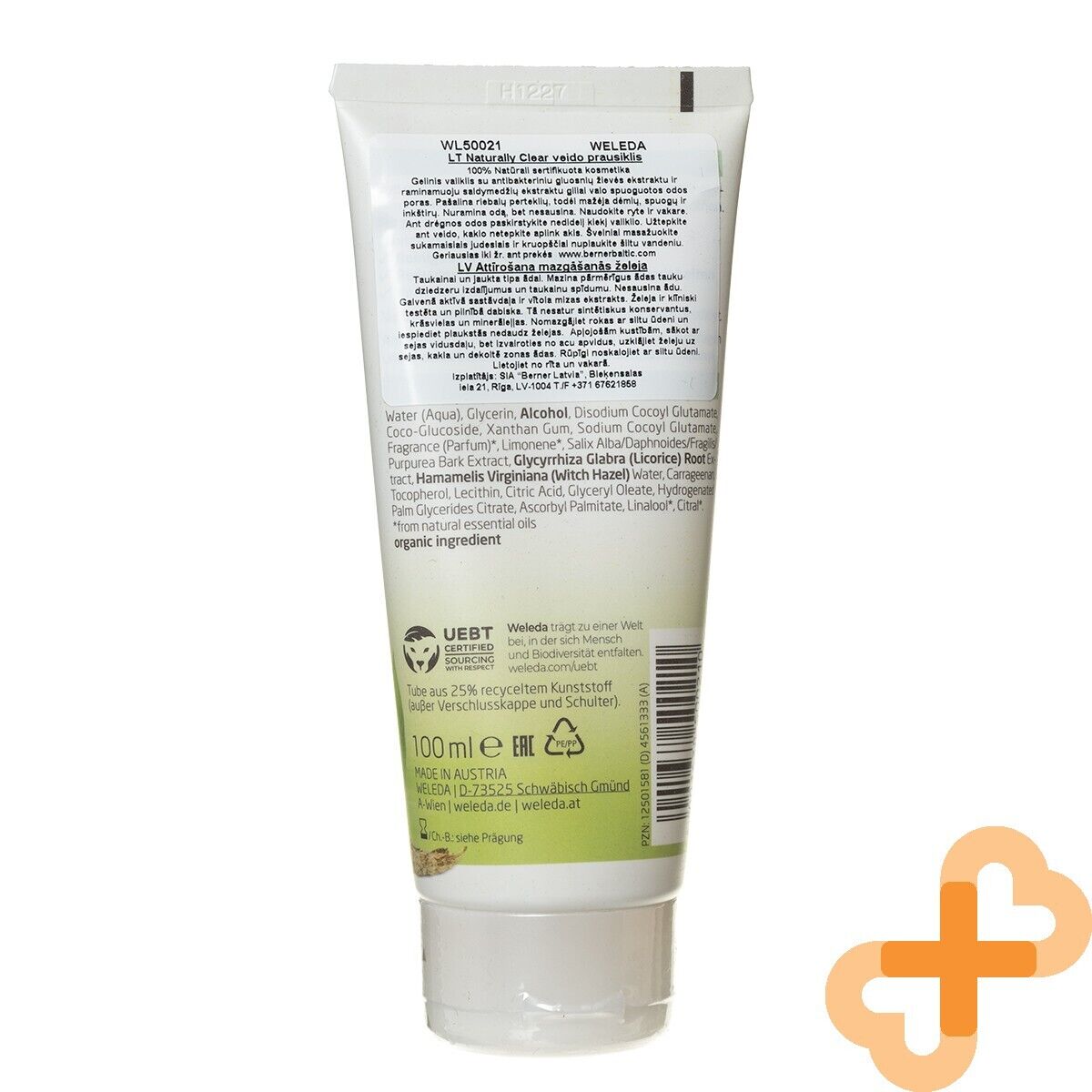 WELEDA Naturally Clear Purifying Gel Cleanser 100ml For Acne Prone Oily WeledaAu supplements