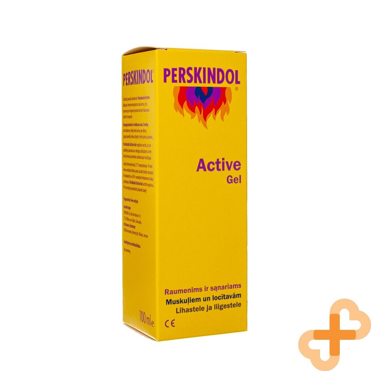 PERSKINDOL ACTIVE Gel 100 ml For Muscles And Joints Cooling Effect PERSKINDOLUS supplements