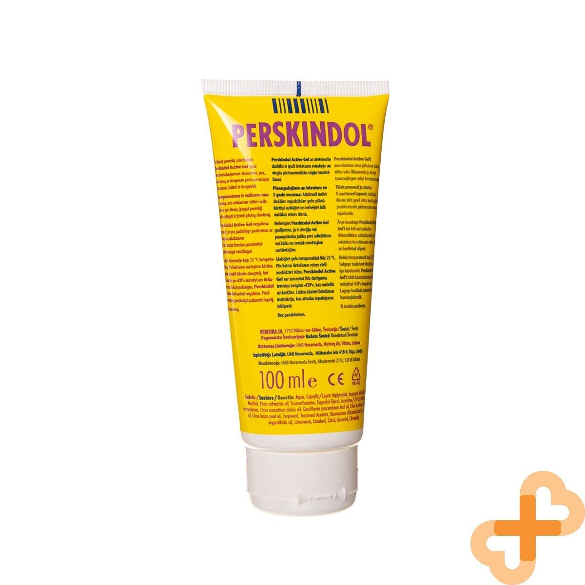 PERSKINDOL ACTIVE Gel 100 ml For Muscles And Joints Cooling Effect PERSKINDOLUS supplements