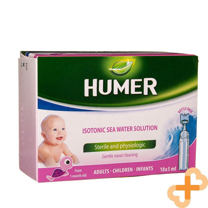 HUMER Infant Isotonic Sea Water Solution For Baby 5ml x 18 Doses Stuffy HumerUS supplements