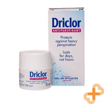 DRICLOR Deodorant Antiperspirant Roll On 20 ml Against Heavy Perspiration DriclorAu supplements